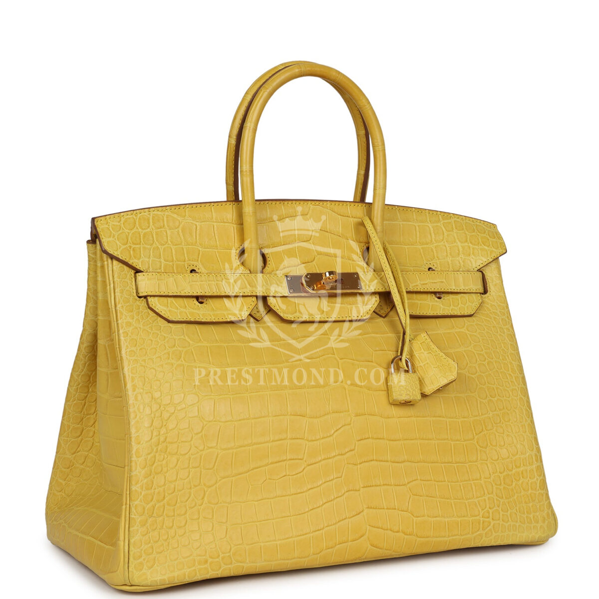 Hermes Birkin 35 Mimosa Matte Porosus Crocodile GHW — изображение 2