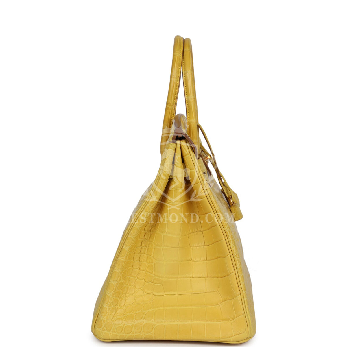 Hermes Birkin 35 Mimosa Matte Porosus Crocodile GHW — изображение 3