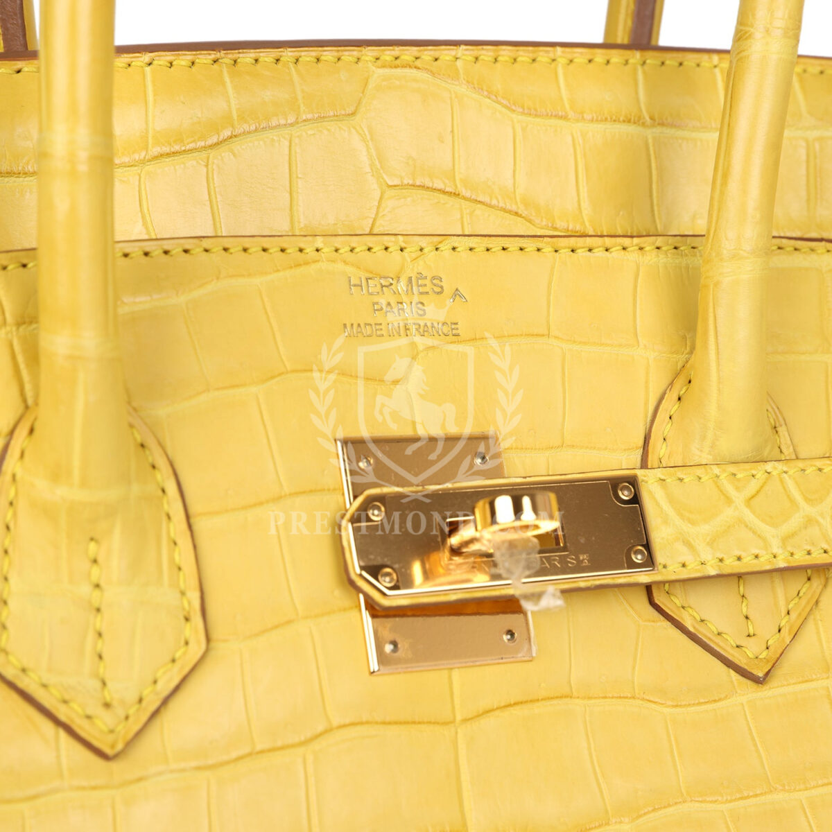 Hermes Birkin 35 Mimosa Matte Porosus Crocodile GHW — изображение 7