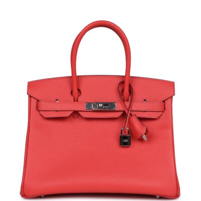 Hermes Birkin 30 Rose Jaipur Epsom PHW