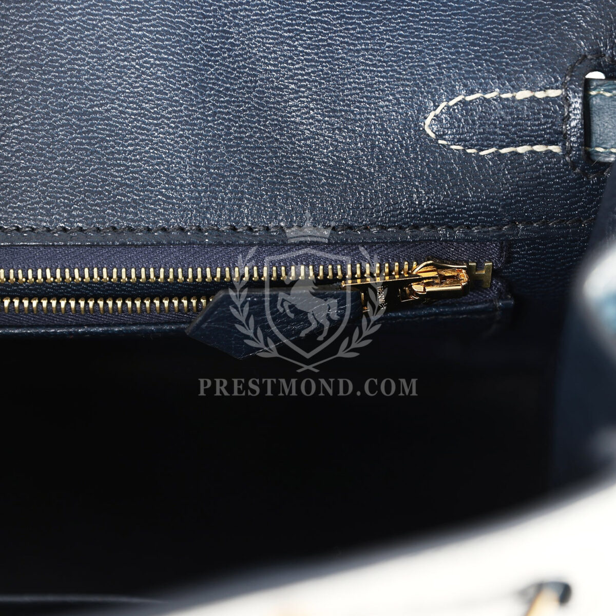 Hermes Special Order (HSS) Birkin 25 Gris Perle and Vert Rousseau Matte Alligator Brushed GHW — изображение 9