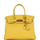 Hermes Birkin 30 Jaune de Naples Novillo GHW
