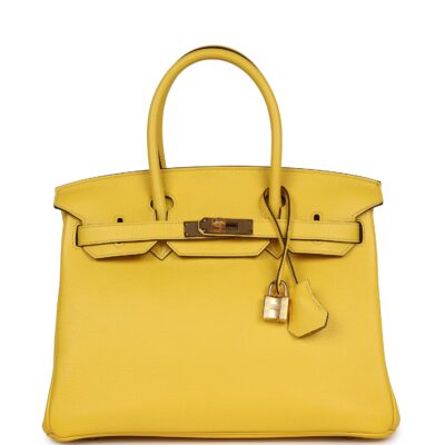 Hermes Birkin 30 Jaune de Naples Novillo GHW