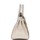 Hermes Special Order (HSS) Birkin 25 Gris Tourterelle and Craie Togo Brushed GHW