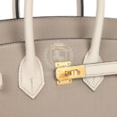 Hermes Special Order (HSS) Birkin 25 Gris Tourterelle and Craie Togo Brushed GHW