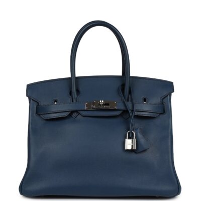 Hermes Birkin 30 Deep Bleu Swift PHW