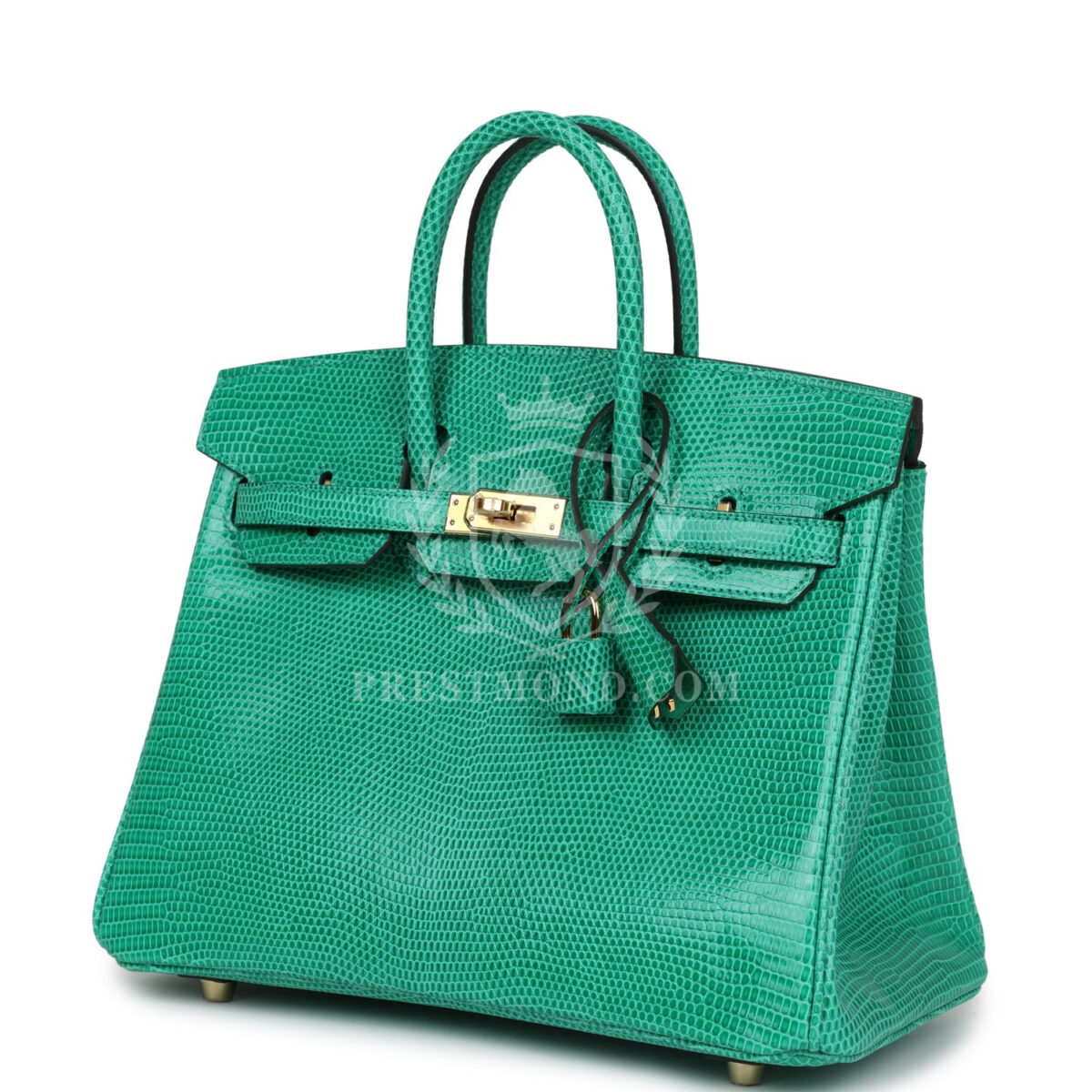 Hermes Birkin 25 Menthe Varanus Niloticus Lizard GHW — изображение 5