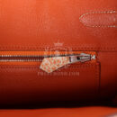 Vintage Hermes Birkin 30 Orange Dalmatian Buffalo PHW