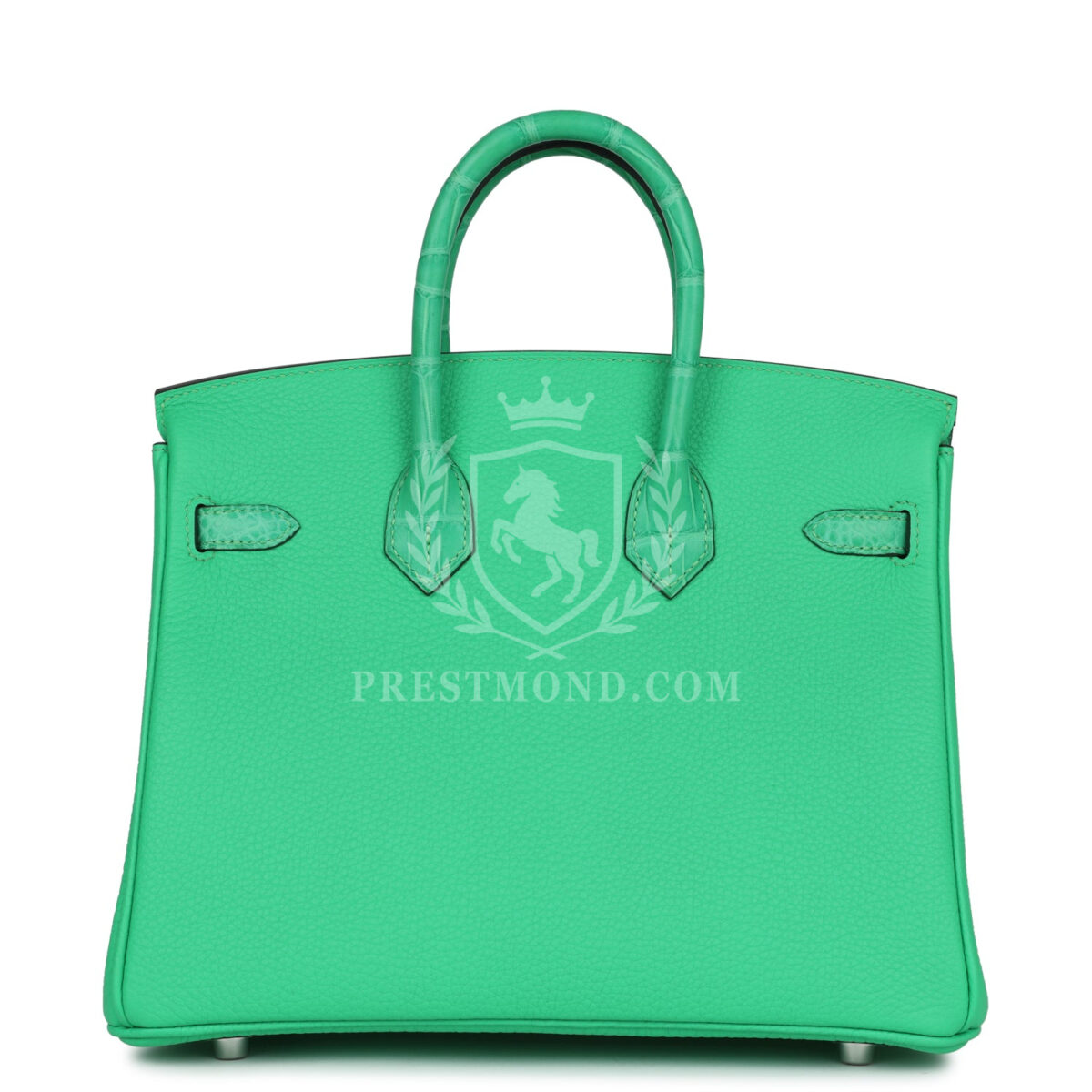 Hermes Birkin 25 Vert Comics Togo and Matte Alligator Touch PHW — изображение 4