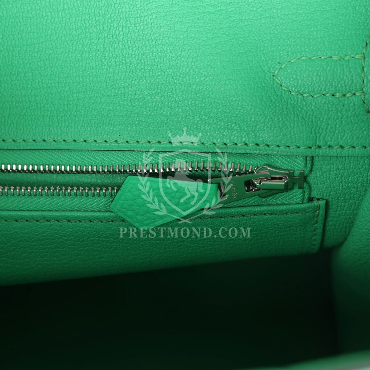Hermes Birkin 25 Vert Comics Togo and Matte Alligator Touch PHW — изображение 9