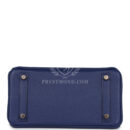 Hermes Birkin 25 Bleu Saphir Taurillion Novillo and Bleu Marine Matte Alligator Touch Rose GHW