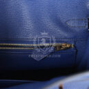 Hermes Birkin 25 Bleu Saphir Taurillion Novillo and Bleu Marine Matte Alligator Touch Rose GHW