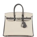 Hermes Special Order (HSS) Birkin 25 Beton and Etain Togo Brushed PHW