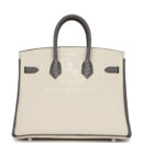 Hermes Special Order (HSS) Birkin 25 Beton and Etain Togo Brushed PHW