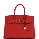 Hermes Birkin 30 Geranium Togo GHW