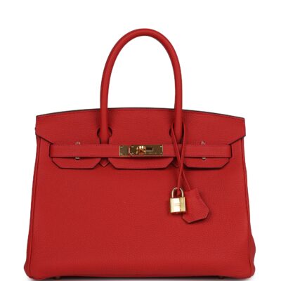 Hermes Birkin 30 Geranium Togo GHW