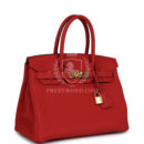Hermes Birkin 30 Geranium Togo GHW