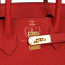 Hermes Birkin 30 Geranium Togo GHW