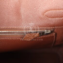 Hermes Birkin 30 Marron D'Inde Buffalo and Mosaique Canvas PHW