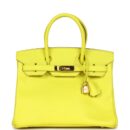 Hermes Birkin 30 Lime Epsom GHW