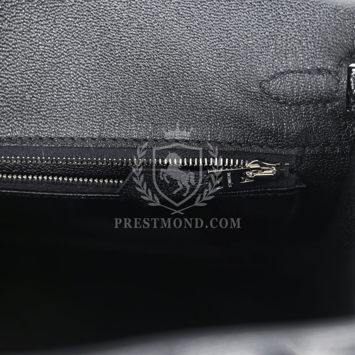 Hermes Birkin 25 Black Shiny Varanus Niloticus Lizard PHW — изображение 9