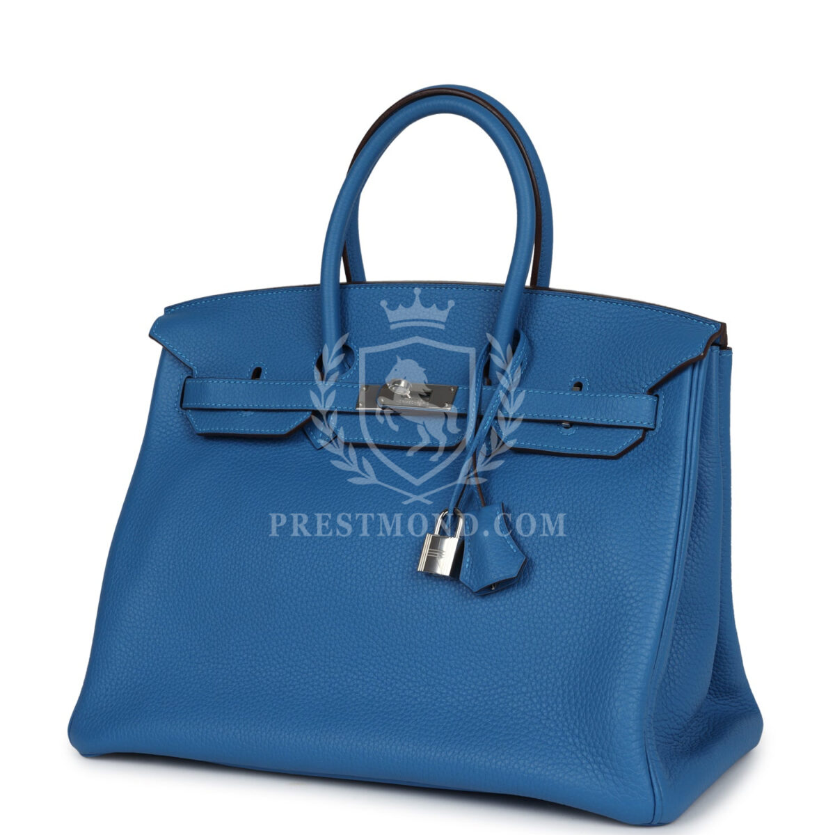 Hermes Birkin 35 Mykonos Clemence PHW — изображение 5