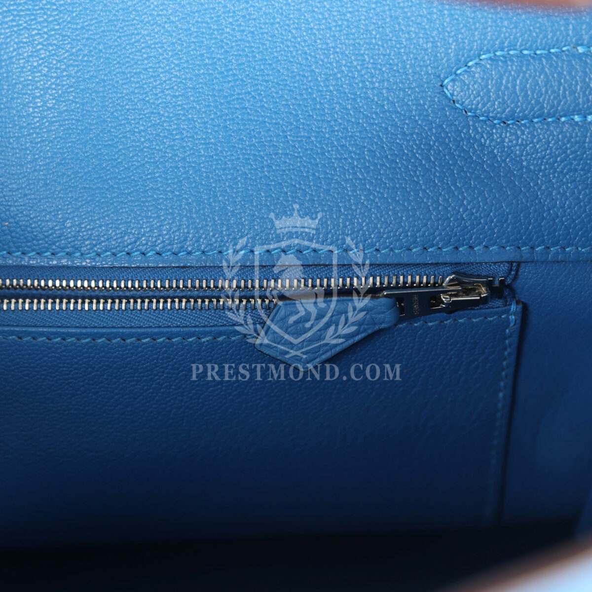 Hermes Birkin 35 Mykonos Clemence PHW — изображение 9