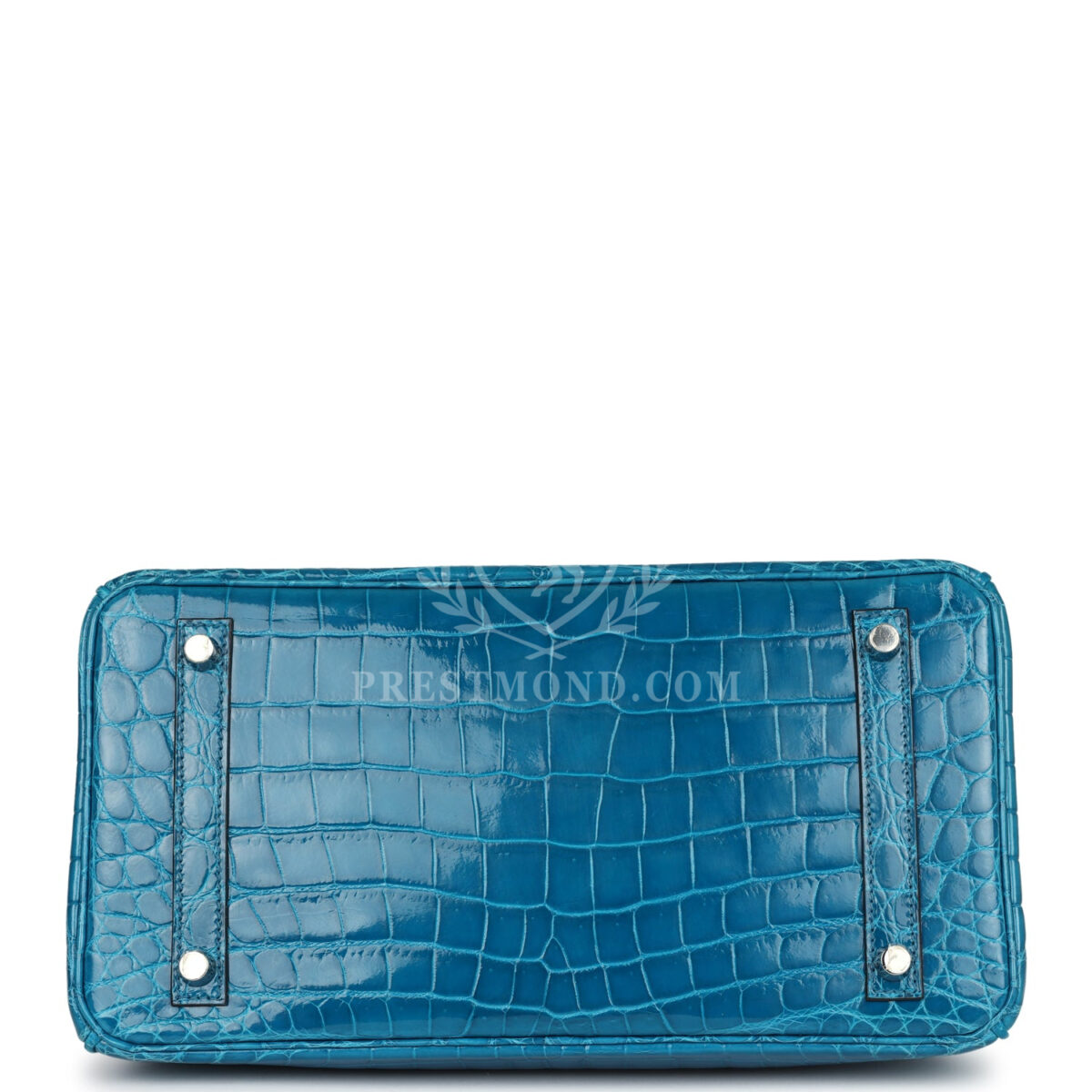 Hermes Birkin 30 Bleu Izmir Shiny Niloticus Crocodile PHW — изображение 6