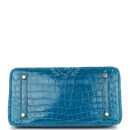 Hermes Birkin 30 Bleu Izmir Shiny Niloticus Crocodile PHW