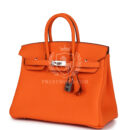 Hermes Birkin 25 Orange Minium Togo PHW