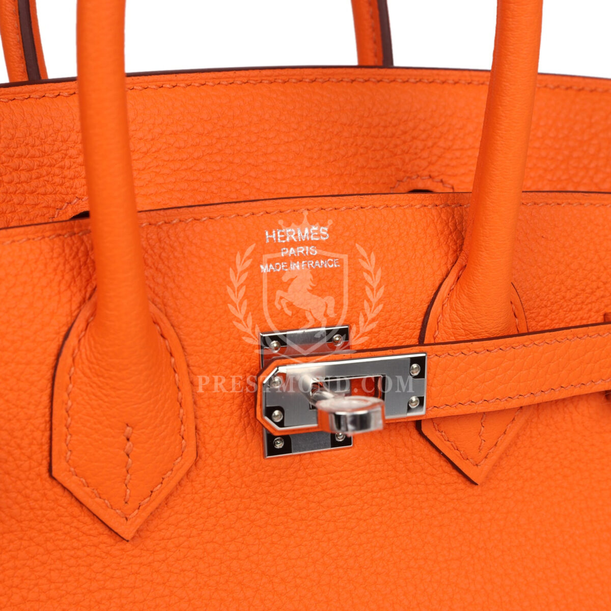 Hermes Birkin 25 Orange Minium Togo PHW — изображение 7