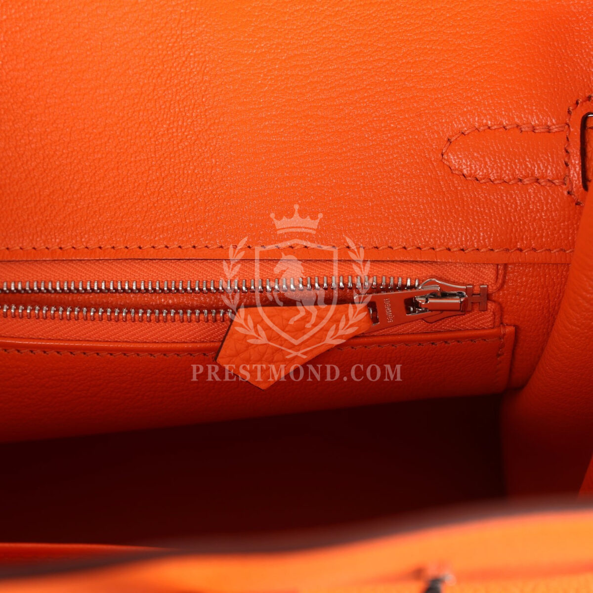 Hermes Birkin 25 Orange Minium Togo PHW — изображение 9