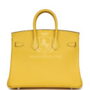 Hermes Birkin 25 Jaune de Naples Swift PHW