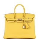 Hermes Birkin 25 Jaune de Naples Togo GHW