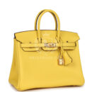 Hermes Birkin 25 Jaune de Naples Togo GHW