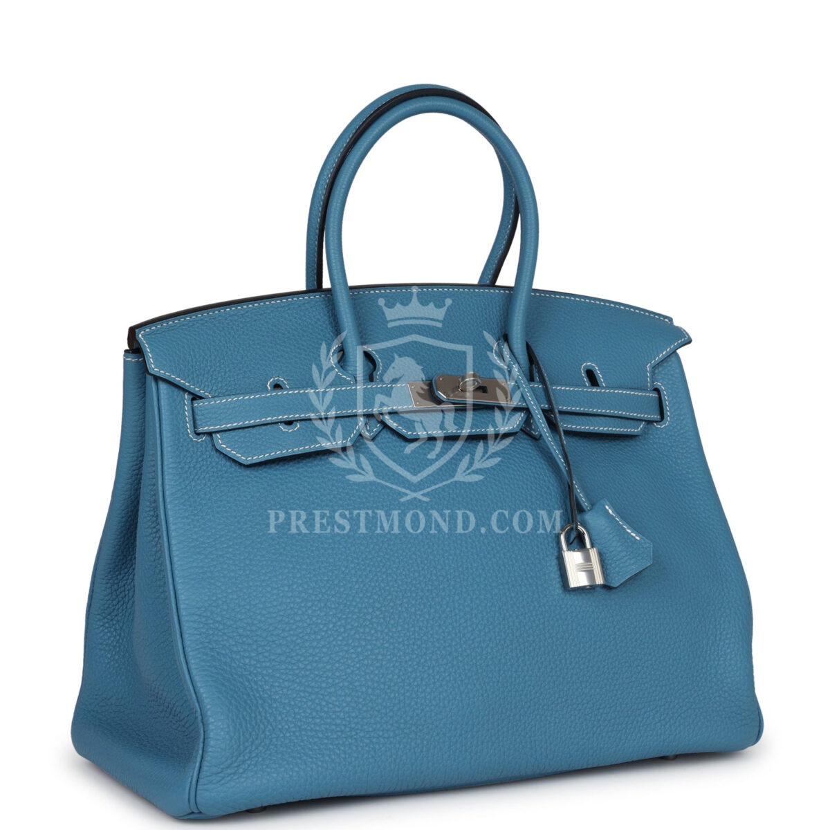 Hermes Birkin 35 Blue Jean Togo PHW — изображение 2