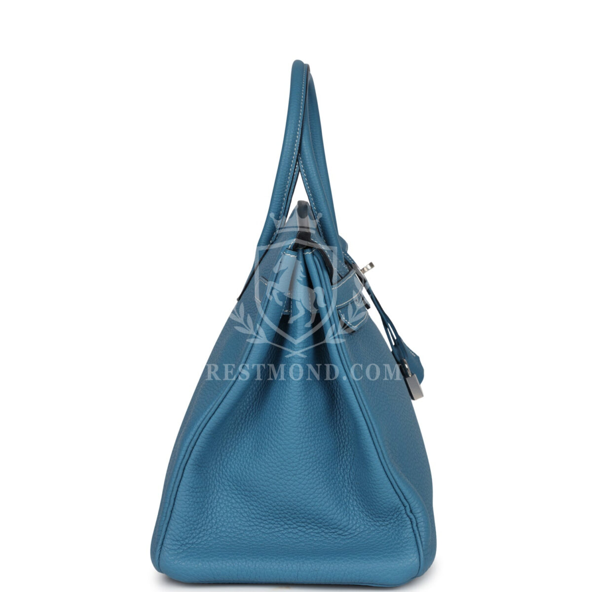 Hermes Birkin 35 Blue Jean Togo PHW — изображение 3