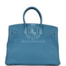 Hermes Birkin 35 Blue Jean Togo PHW