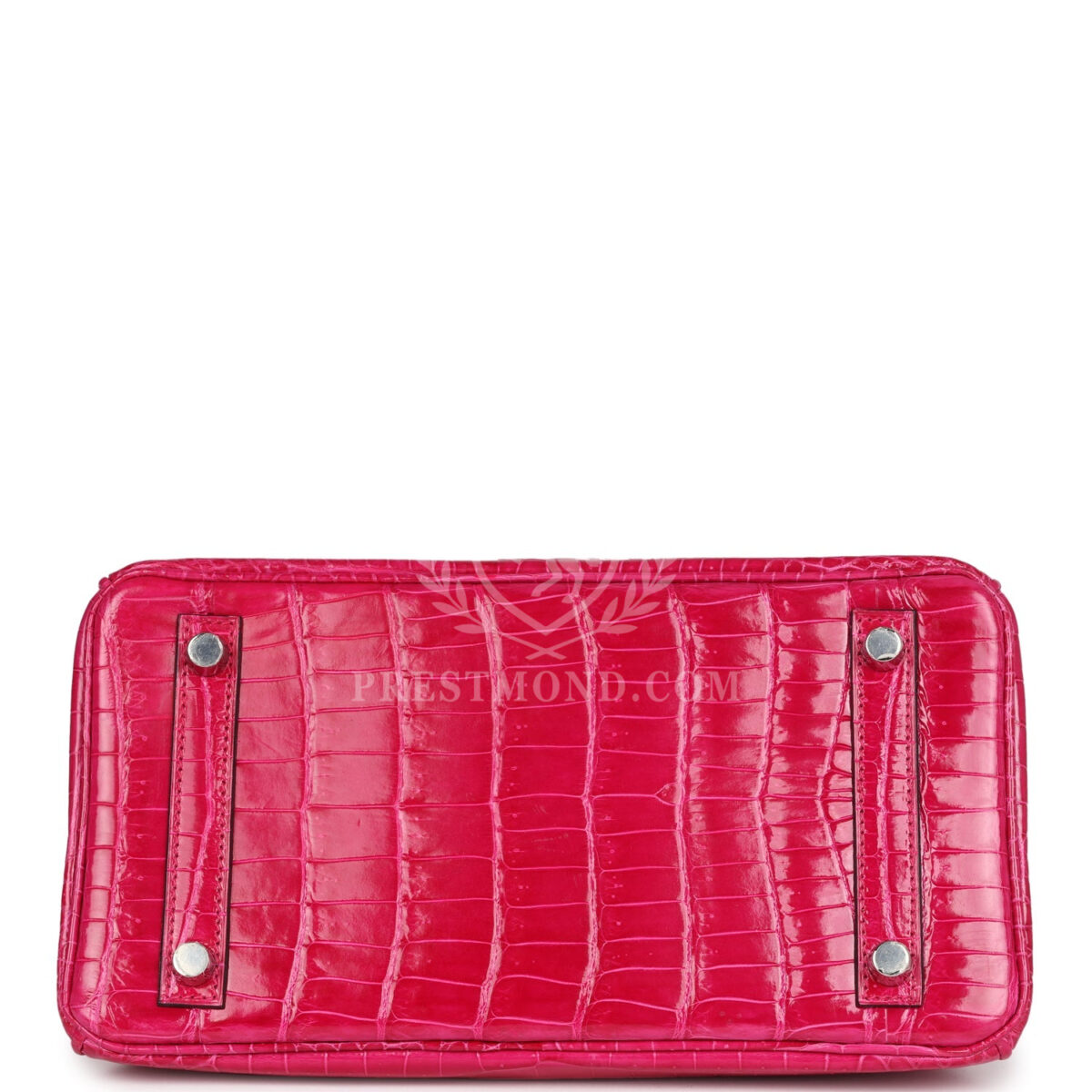 Hermes Birkin 25 Rose Mexico Shiny Porosus Crocodile PHW — изображение 6