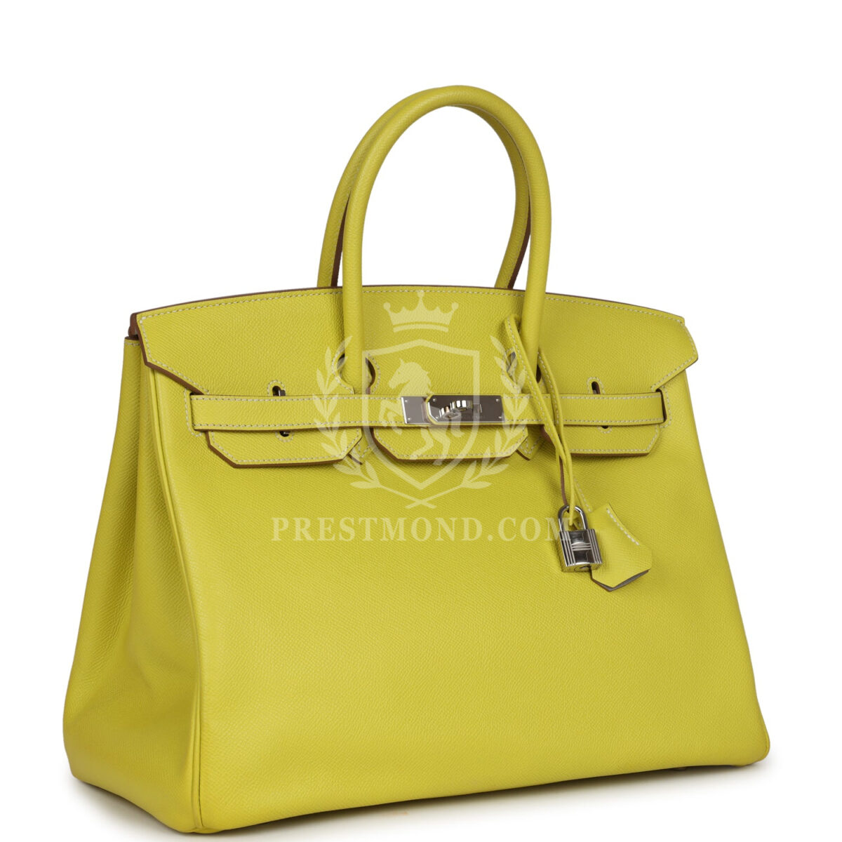Hermes Birkin 35 Lime Candy Epsom PHW — изображение 2