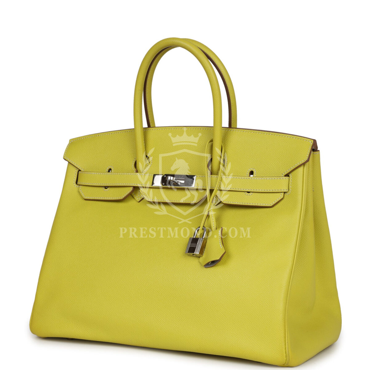 Hermes Birkin 35 Lime Candy Epsom PHW — изображение 5