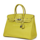 Hermes Birkin 35 Lime Candy Epsom PHW