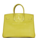 Hermes Birkin 35 Lime Candy Epsom PHW