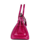 Hermes Birkin 25 Rose Sheherazade Shiny Porosus Crocodile PHW