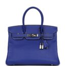 Hermes Birkin 30 Bleu Electric Candy Epsom PHW