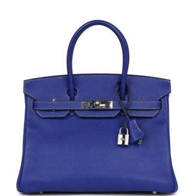 Hermes Birkin 30 Bleu Electric Candy Epsom PHW
