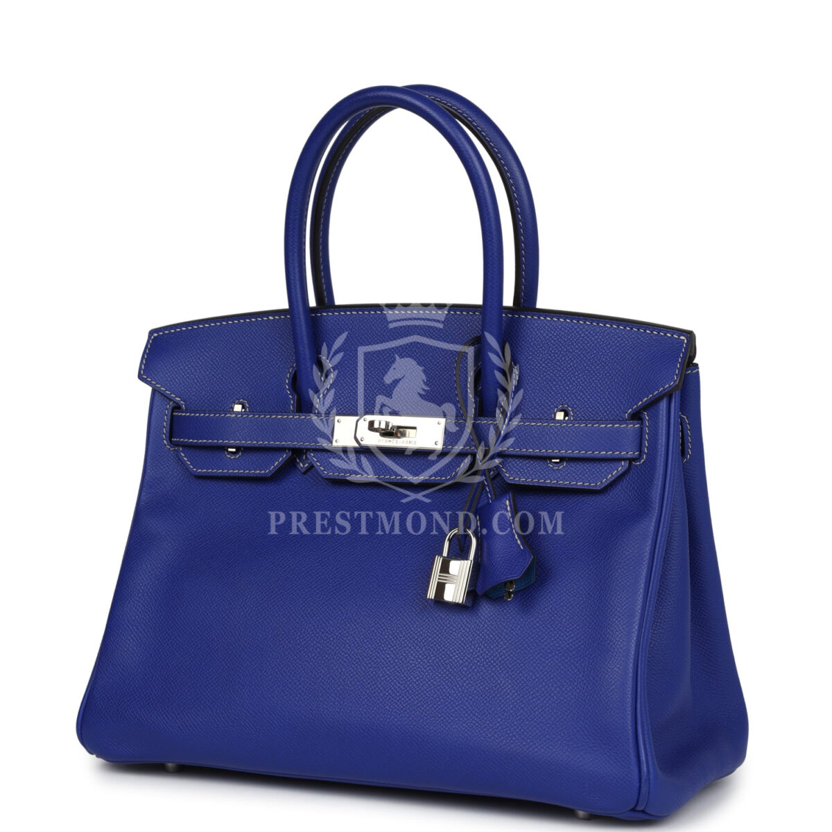 Hermes Birkin 30 Bleu Electric Candy Epsom PHW — изображение 5