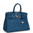 Hermes Birkin 35 Bleu de Galice Togo PHW