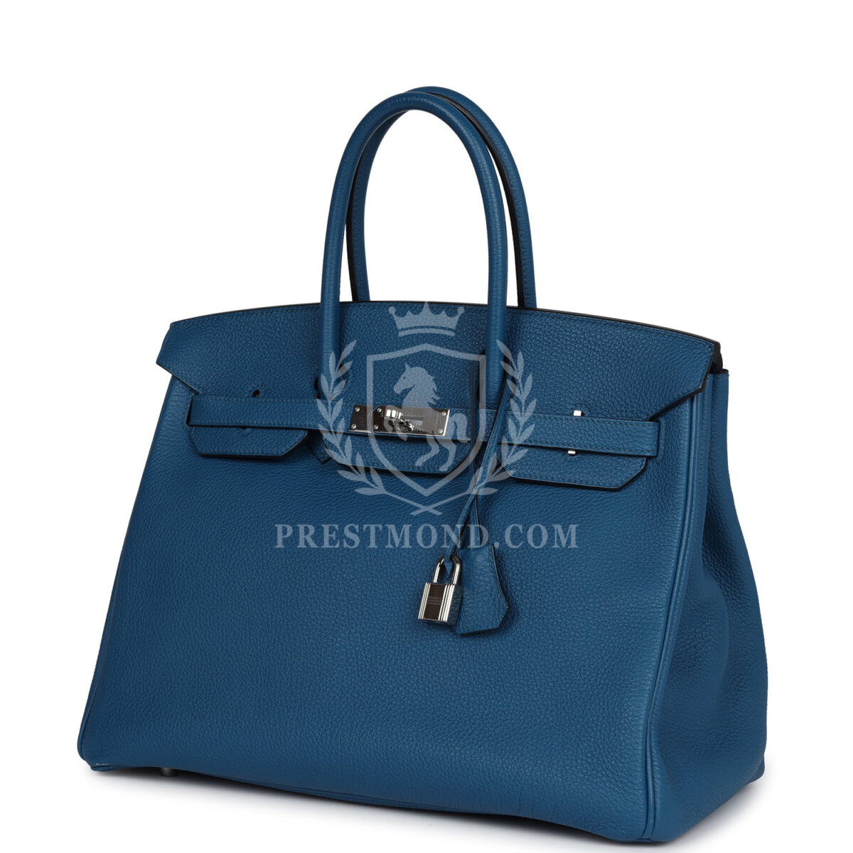 Hermes Birkin 35 Bleu de Galice Togo PHW — изображение 5