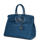 Hermes Birkin 35 Bleu de Galice Togo PHW